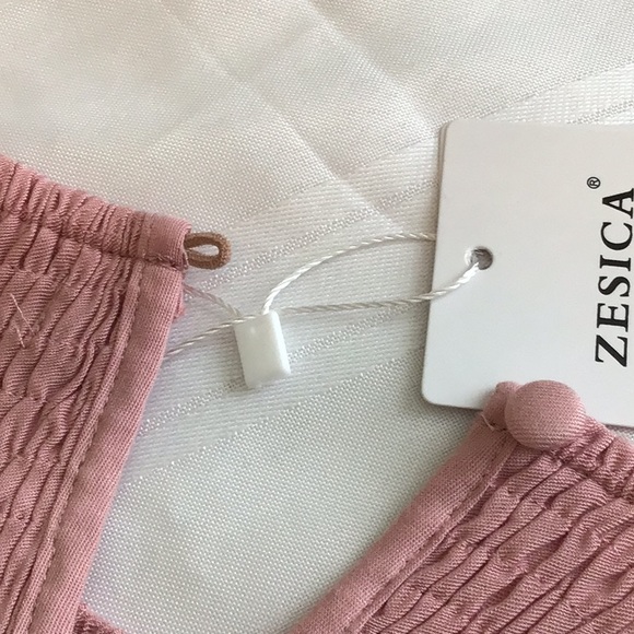 Zesica women maxi summer dress with tags size m side pockets color mauve - Picture 6 of 6